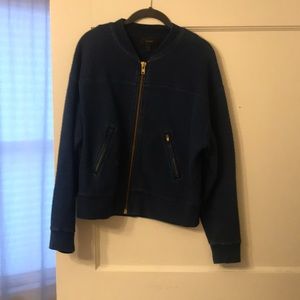 J.Crew Blue Bomber Jacket